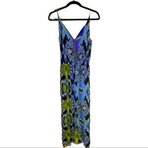 Rory Beca Ikat Pattern Inspired Maxi Dress
